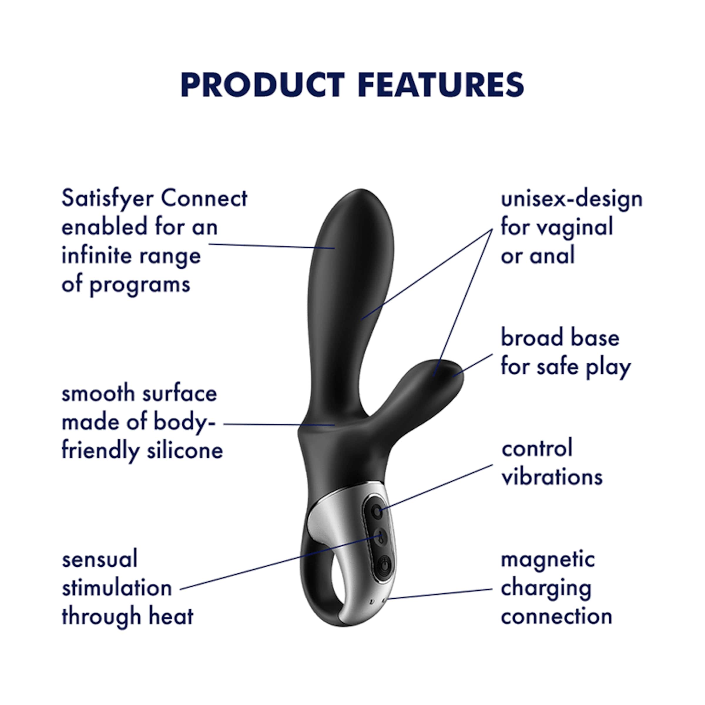 Satisfyer Heat Climax+ Connect App, 20,5 cm