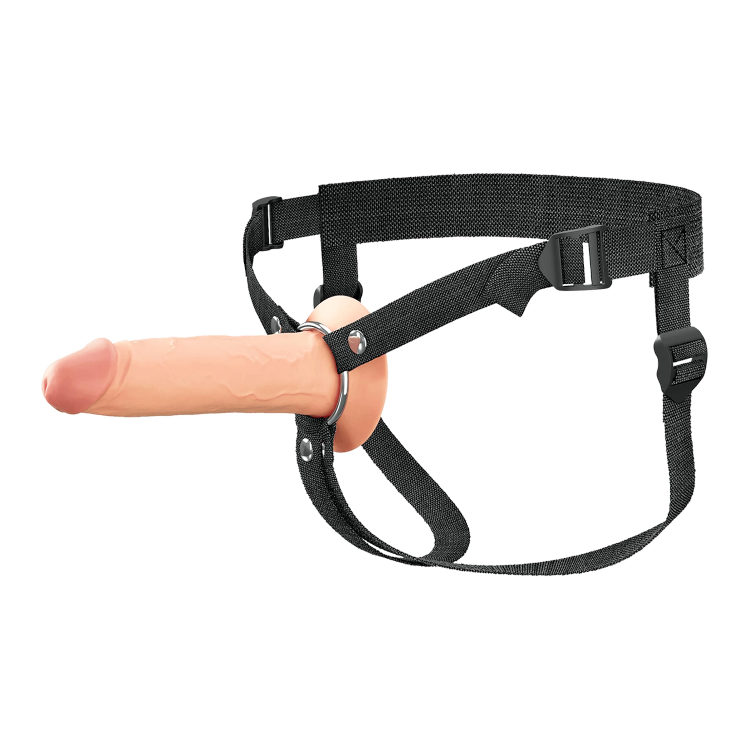 7 Inch Hollow Silicone Strap-On, 18,5 cm