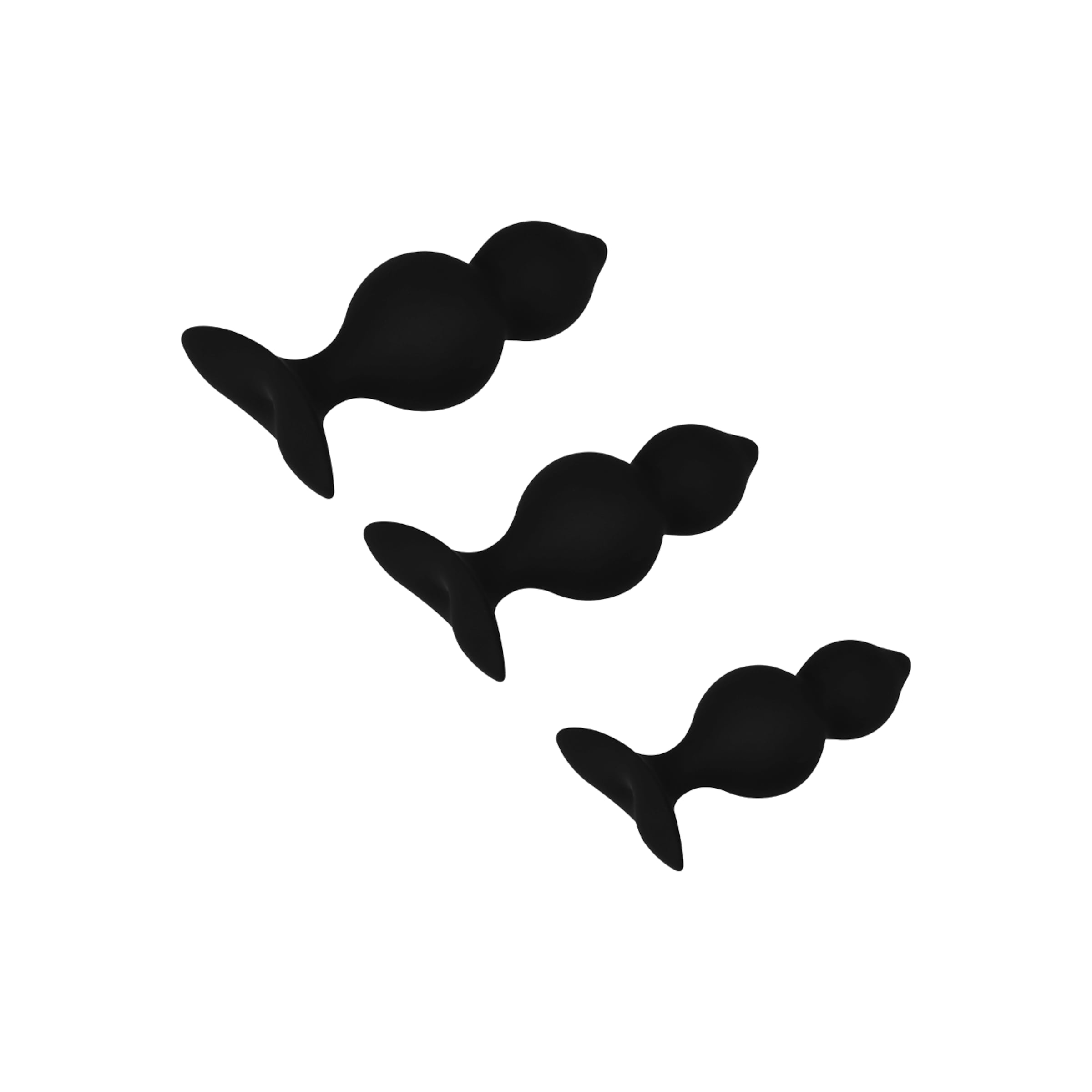 Bibi Twins - Anal Plug Set, 3 Teile, 8   11 cm