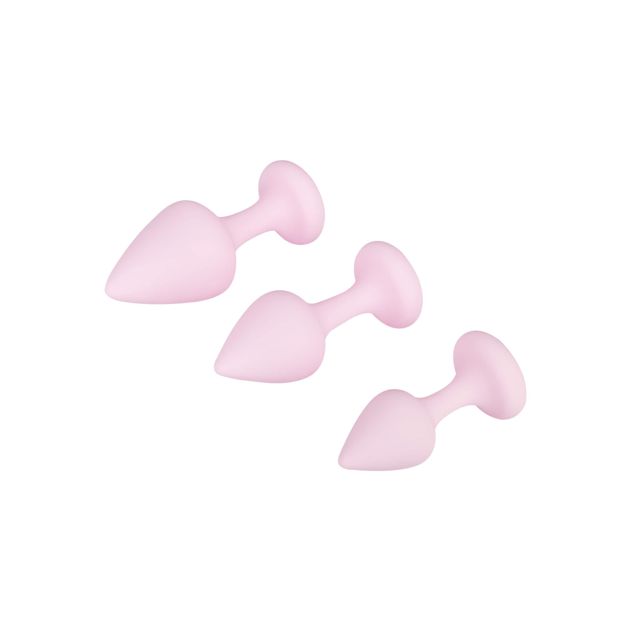 Bibi Butt Plug Set, 3 Teile, 7,5   9,5 cm