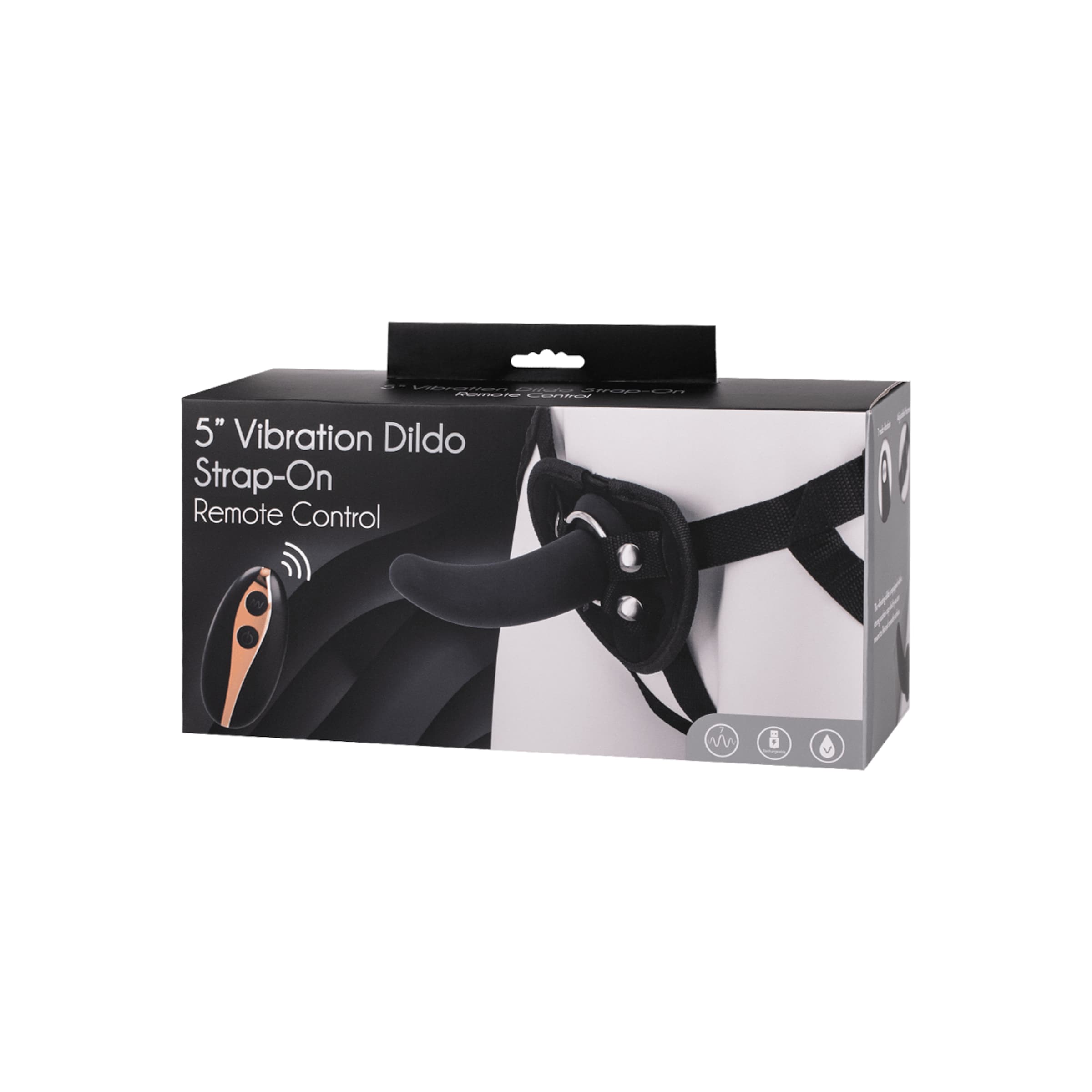 5 Inch Vibration Dildo Strap-On, 12,5 cm