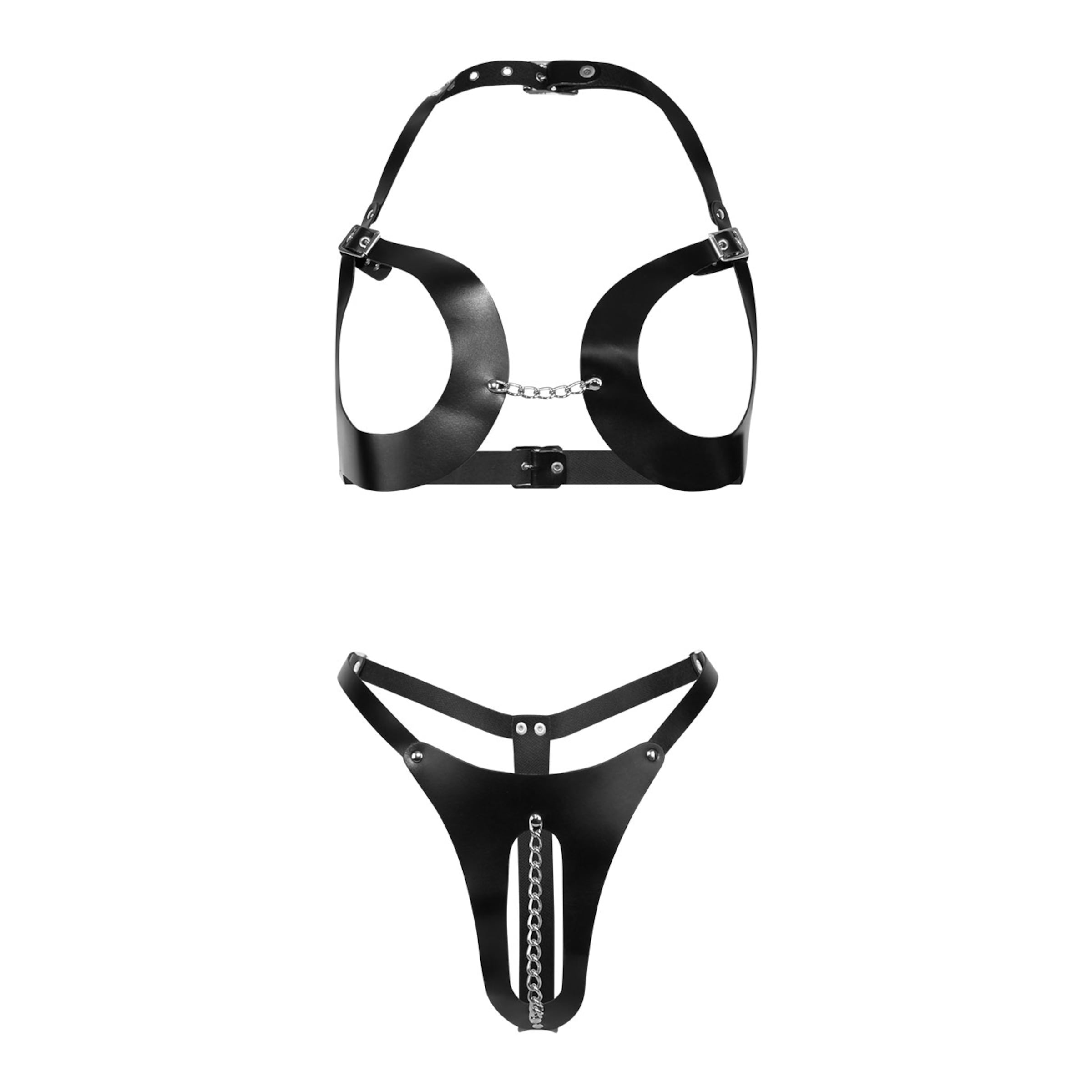 Heißer Ouvert-Bikini aus Leder online kopen