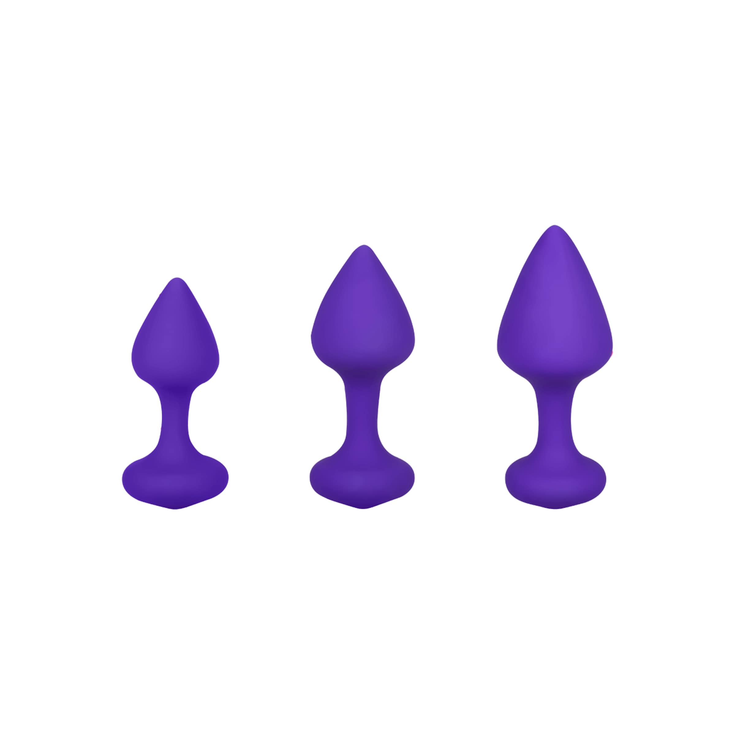 Bibi Butt Plug Set, 3 Teile, 7,5   9,5 cm