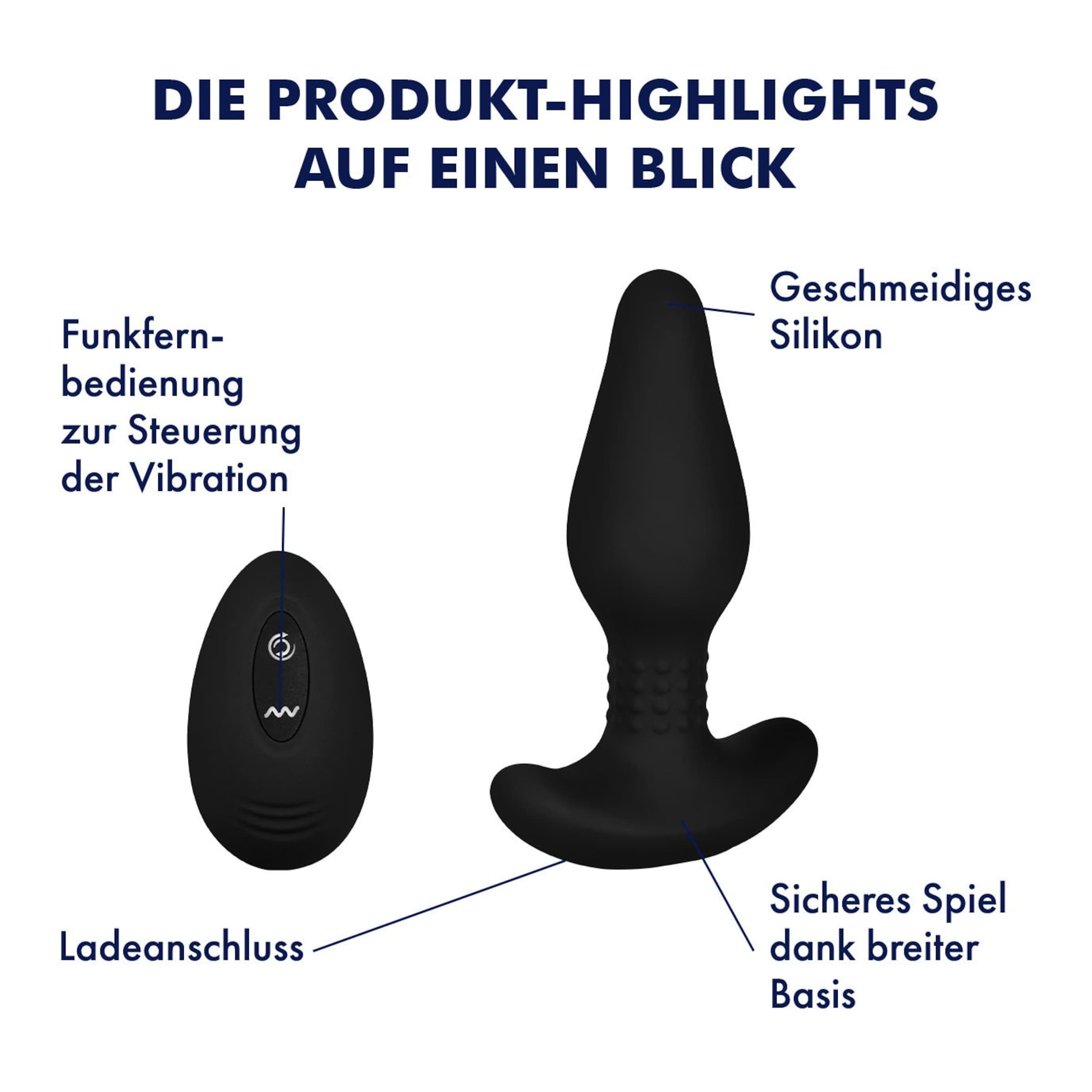 XXL Silikon Analvibrator, 17 cm