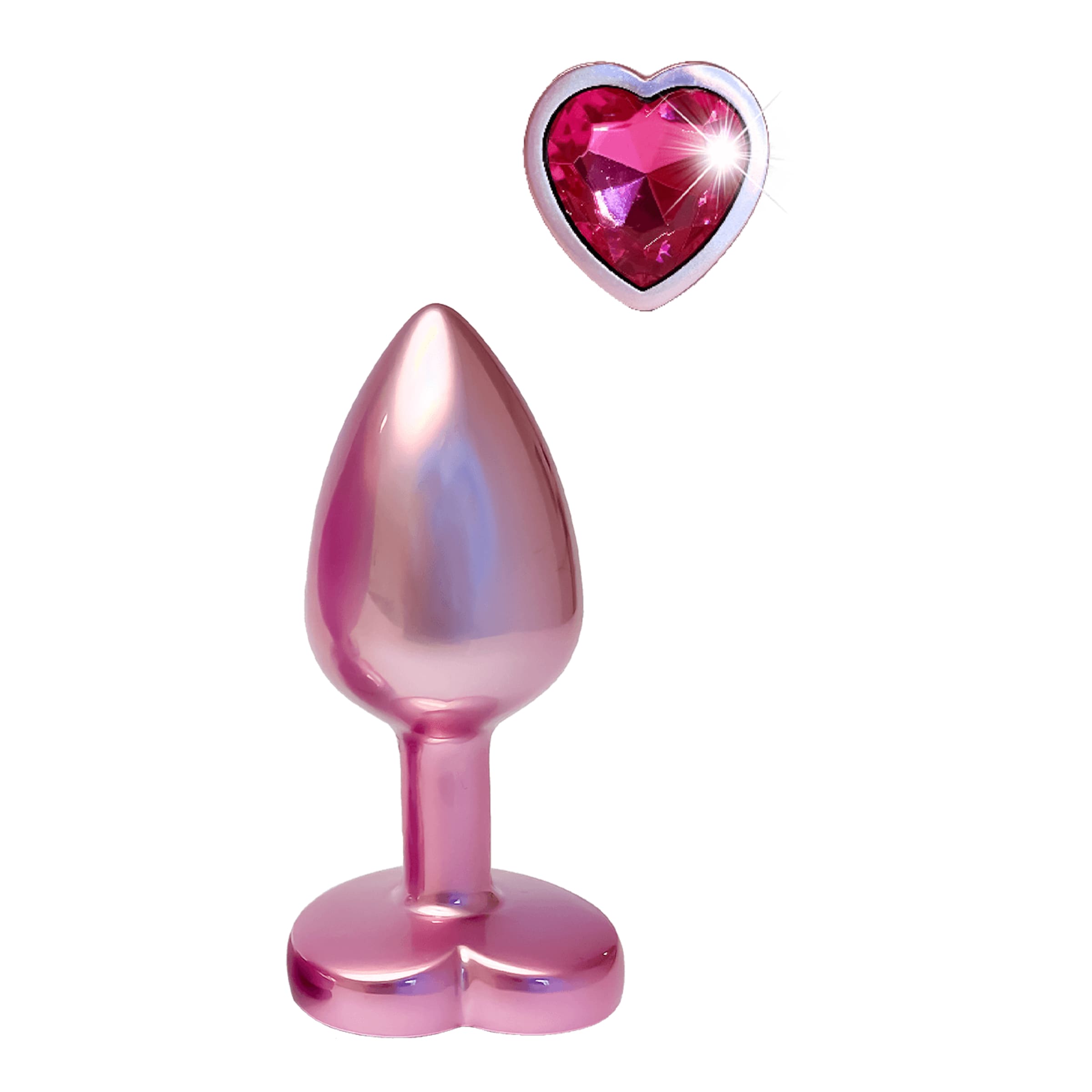 Anale plug GLEAMING LOVE ROSE GOLD PLUG SMALL pink