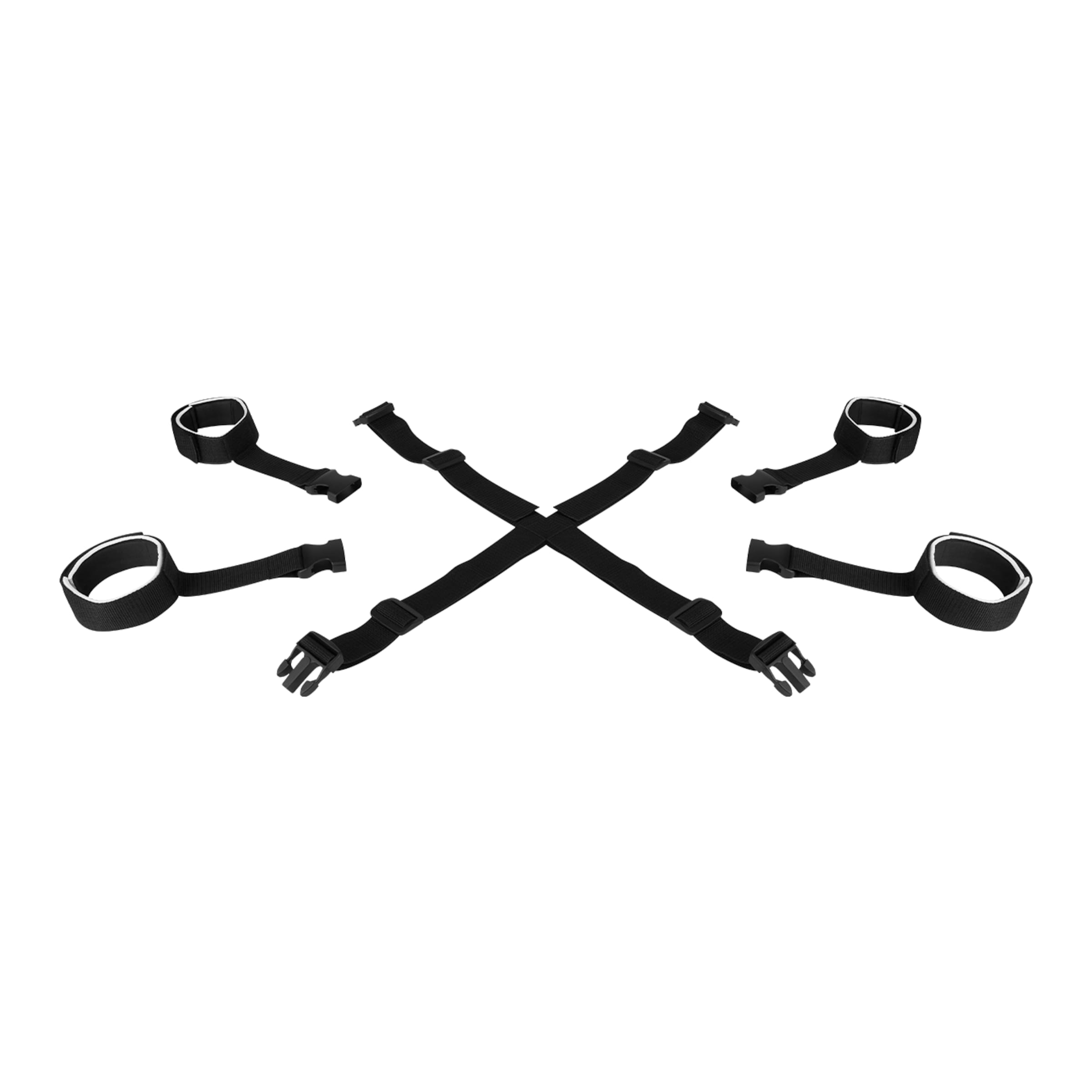 Fesselkreuz mit gepolsterten Manschetten