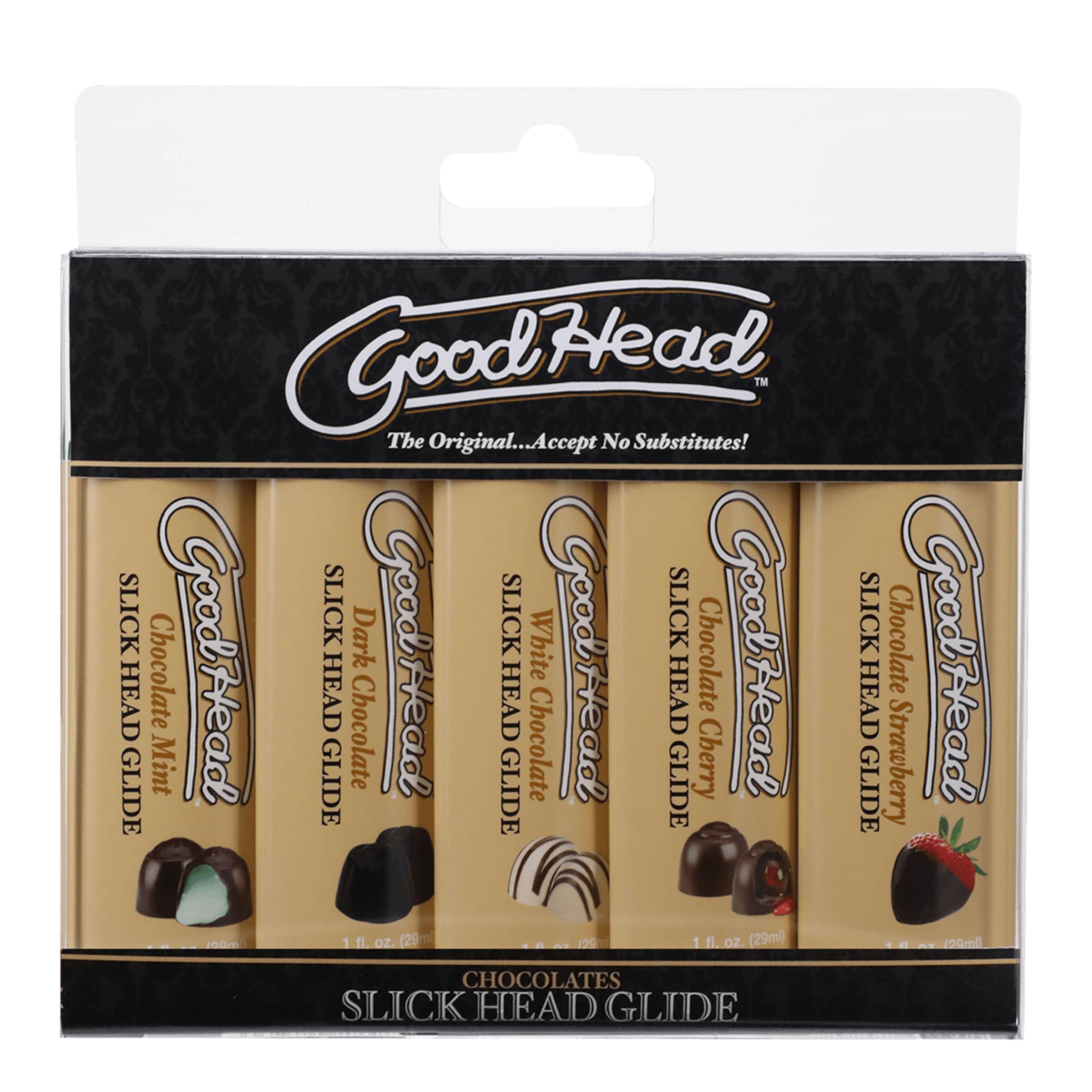 GoodHead - Slick Head Glide Chocolates - 5 Pack, 5 x 29 ml