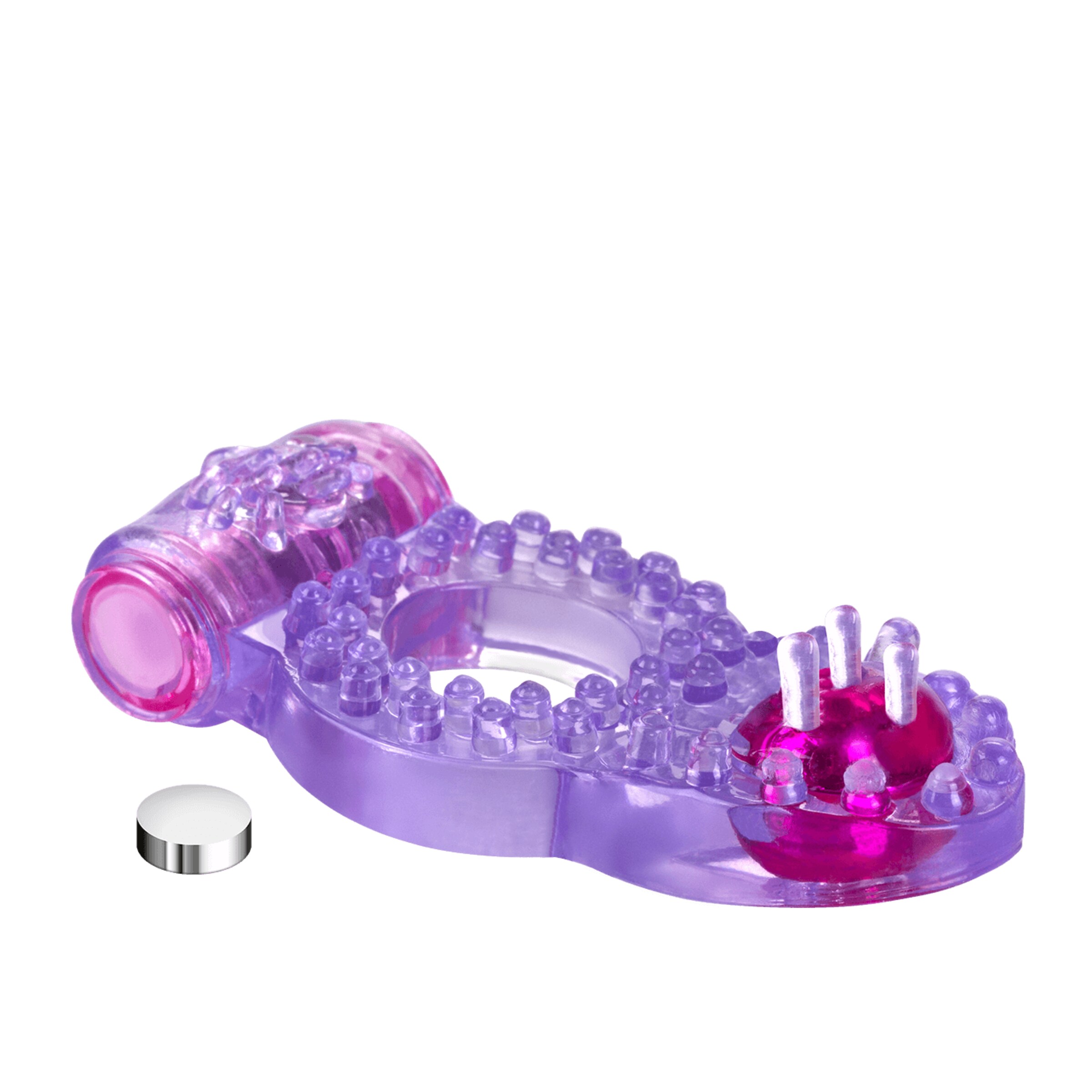 Vibro-Penisring mit Perle, 25cm purper online kopen