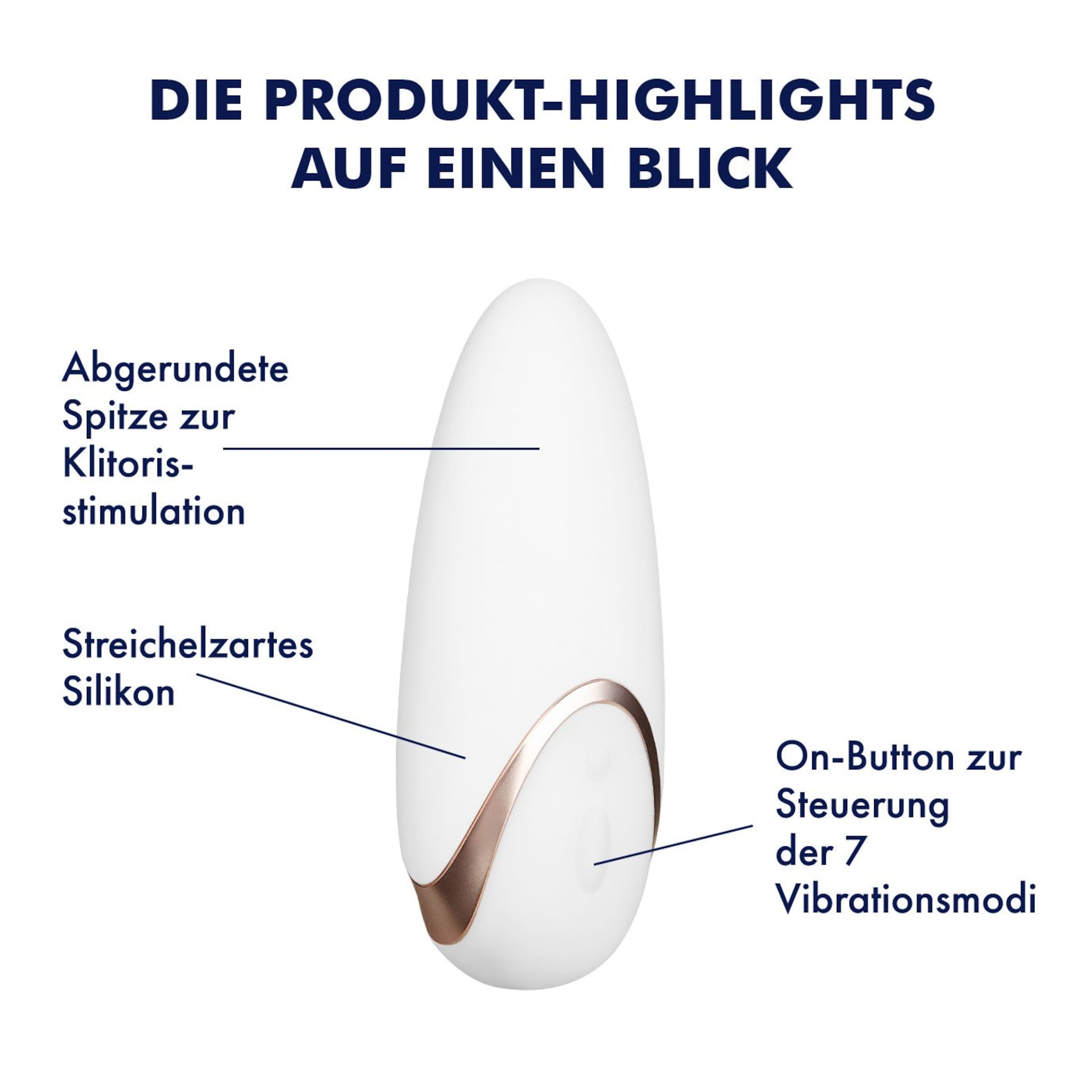 Auflegevibrator mit Silikon-Button, 11 cm
