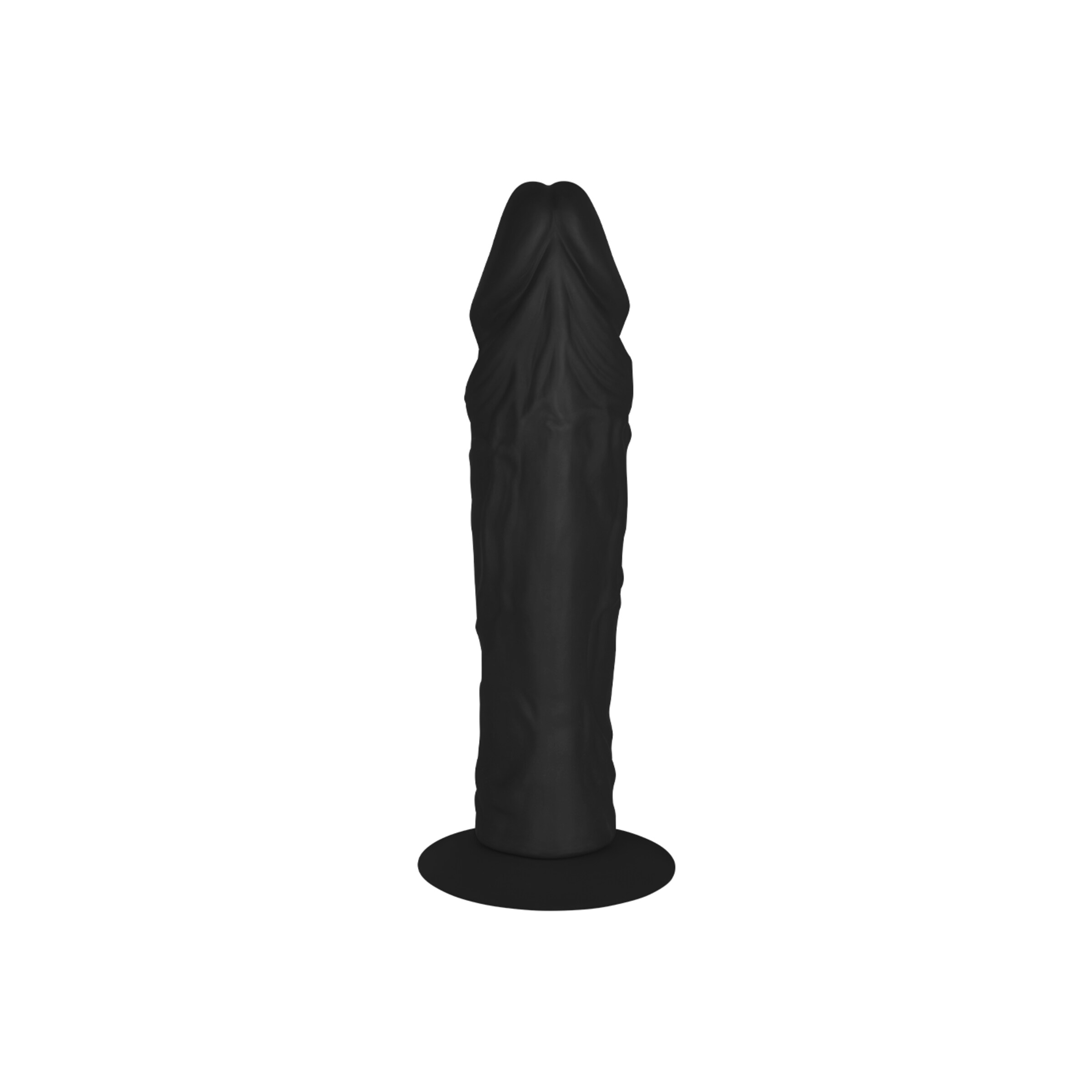 big dildo with sucking cup natuurlijk donker