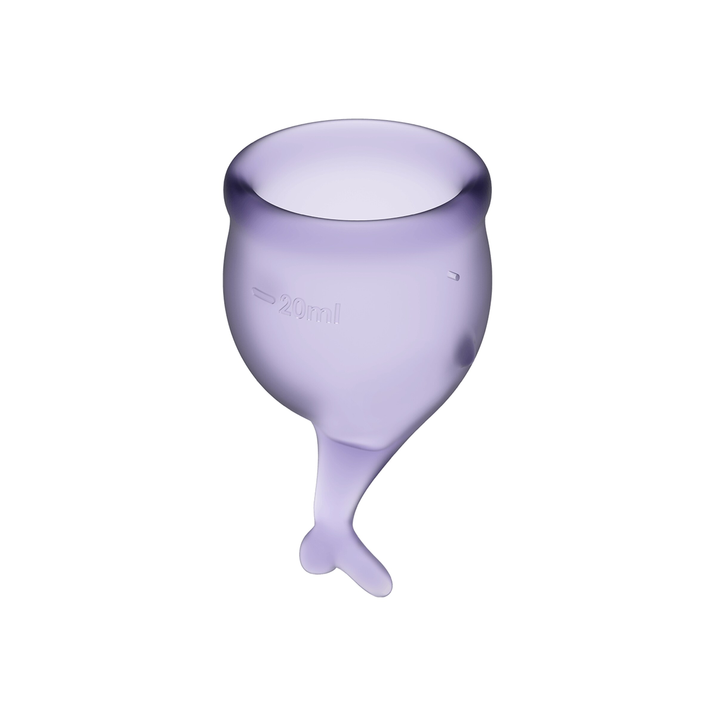 Satisfyer 'Feel Secure - Menstrual Cup Set', Menstruationstasse, transparent, 15 & 20 ml purper online kopen