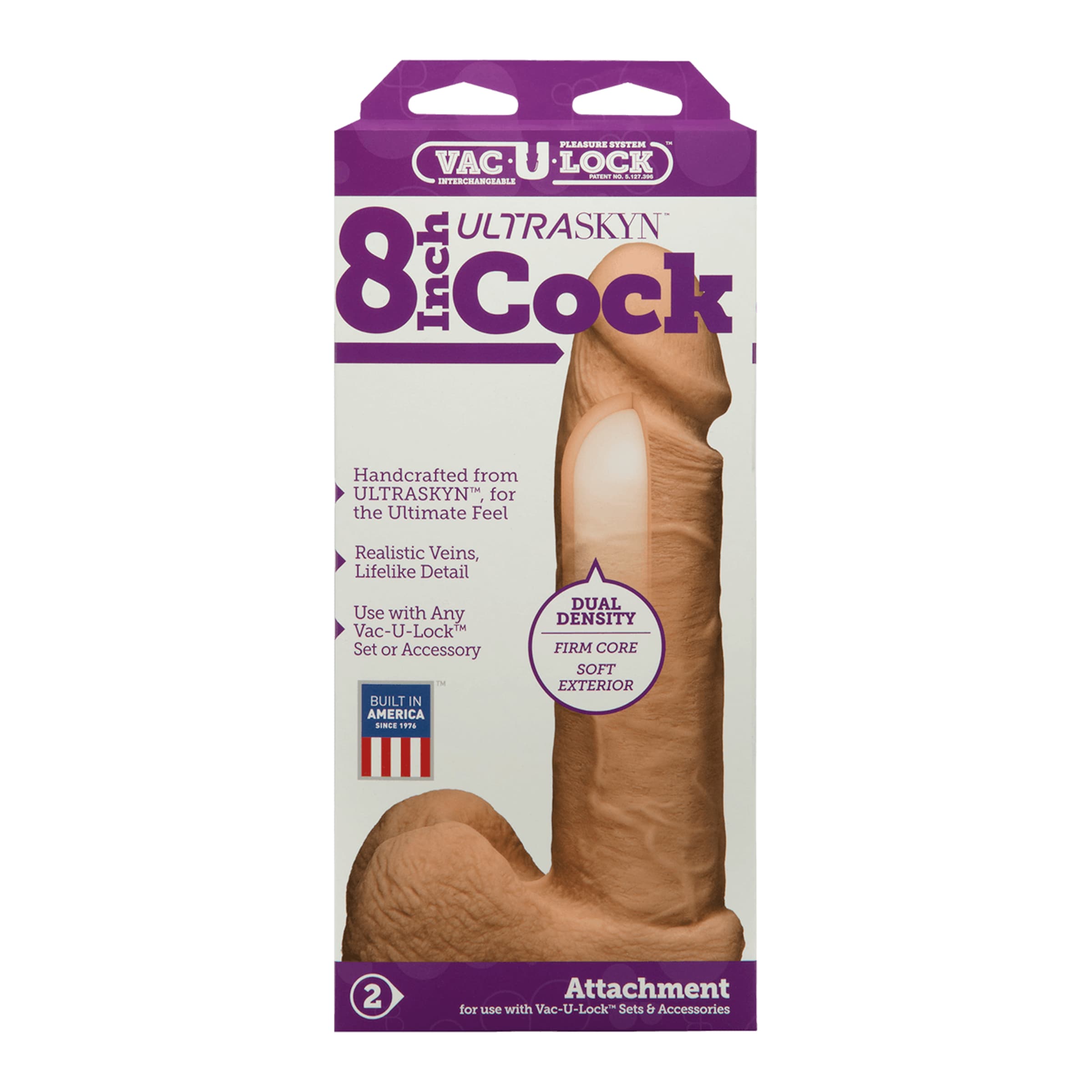 Vac-U-Lock - 8 Inch Ultraskyn Cock, 21 cm