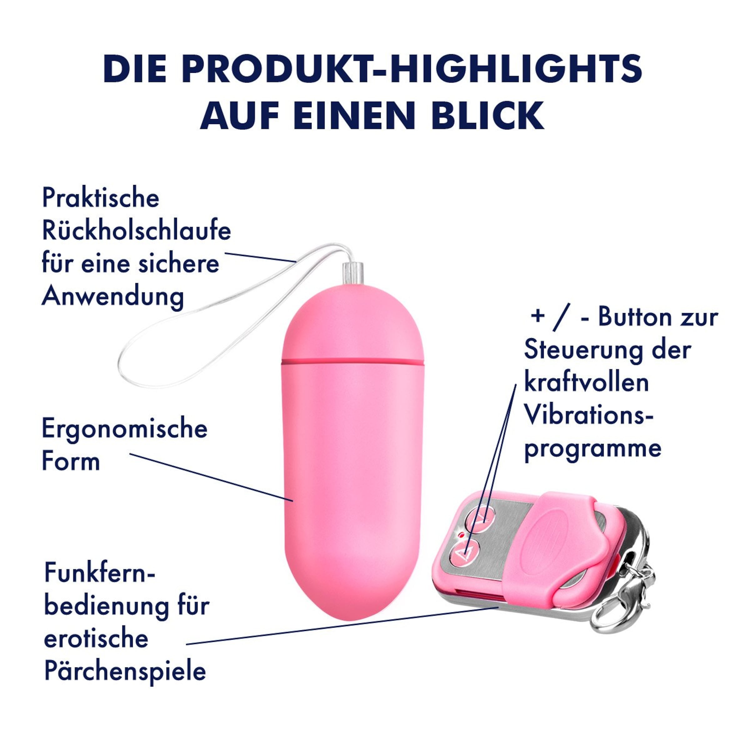 Vibro-Ei mit Funkfernbedienung