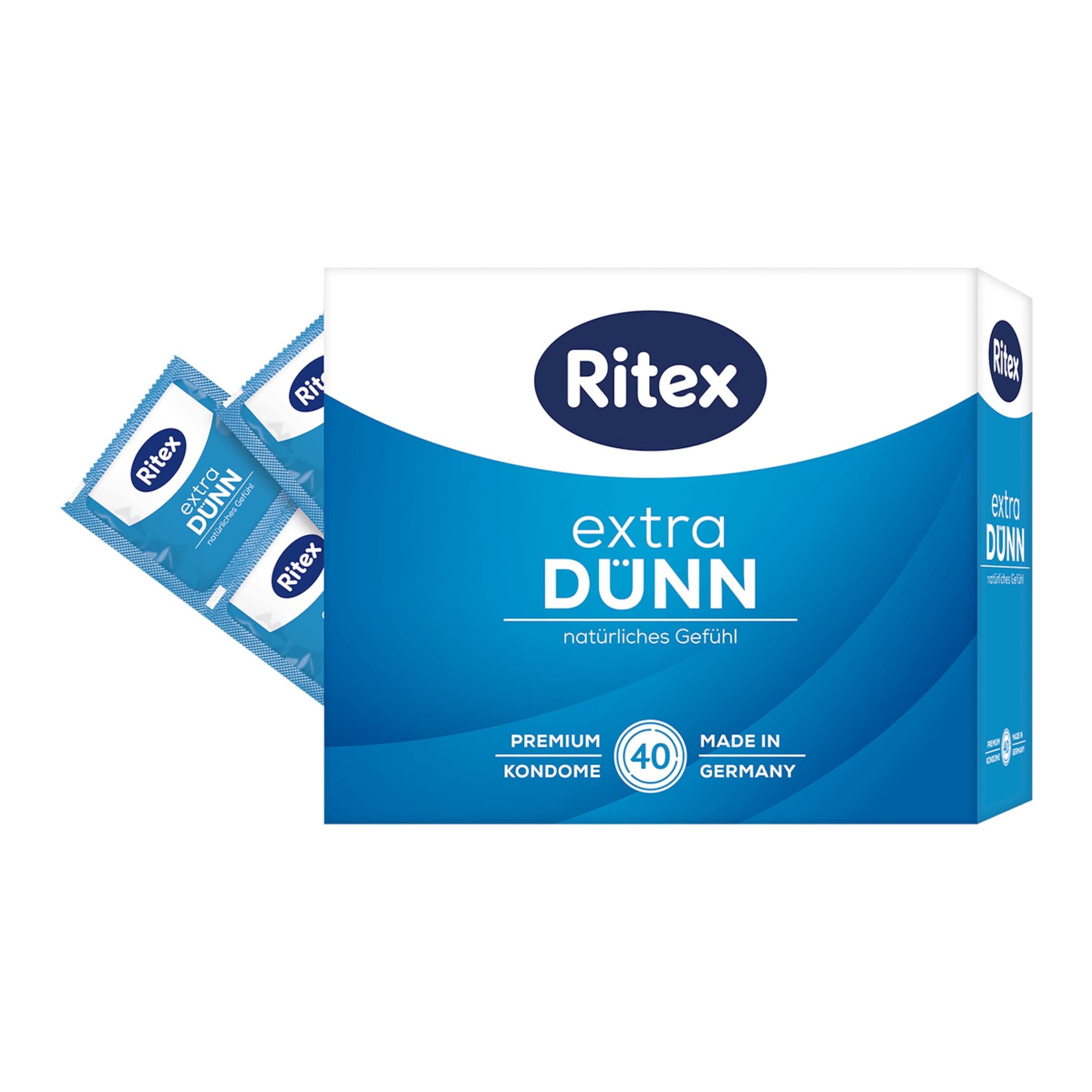 Extra Dünn - Natürliches Gefühl, 40 Stück, 53 mm