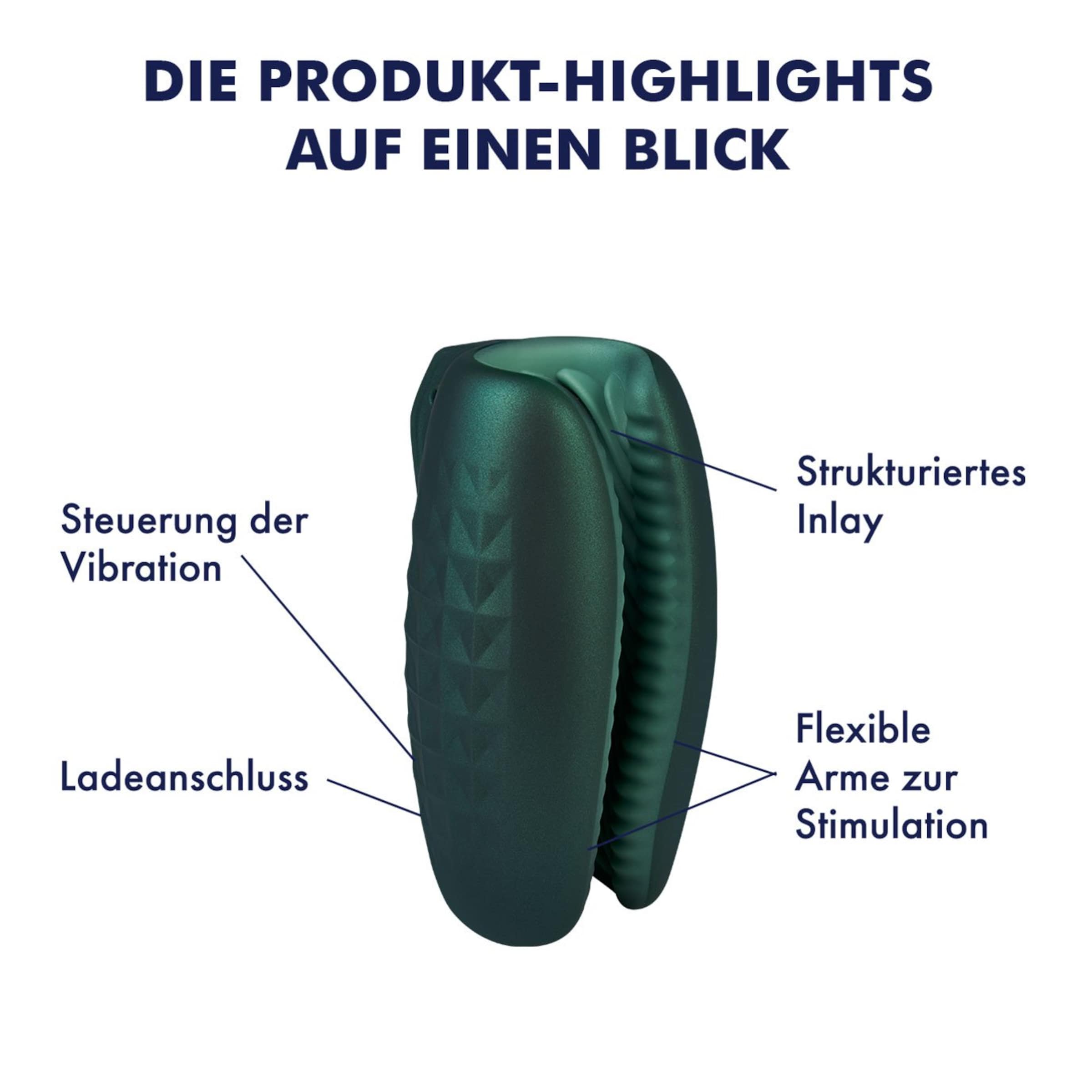 Elektrischer Masturbator aus Silikon, 13,4 cm