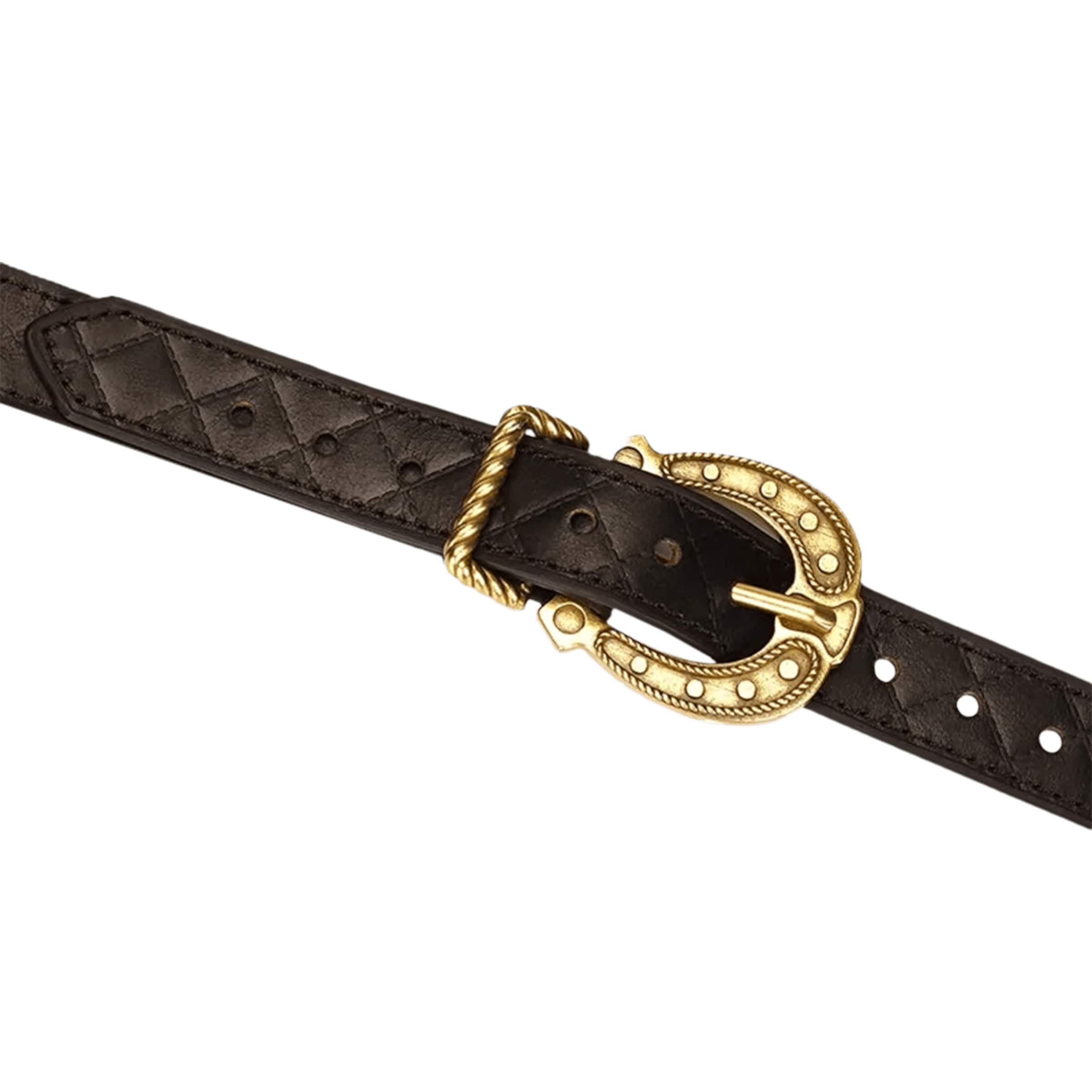 Liebe Seele - Leather Thong Size S - Black, Brown & Gold online kopen