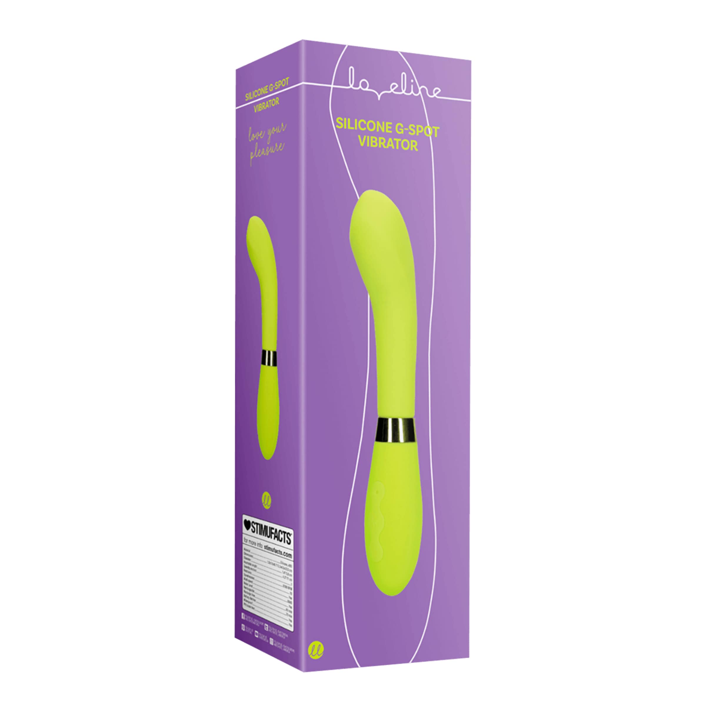 Silicone G-Spot Vibrator, 20,5 cm