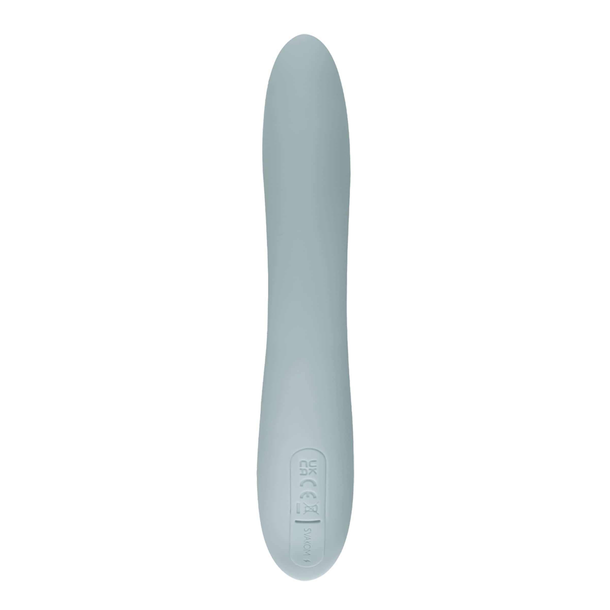 konijnenvibrator SVAKOM - Chika - wärmender Rabbit-Vibrator - Grau grijs