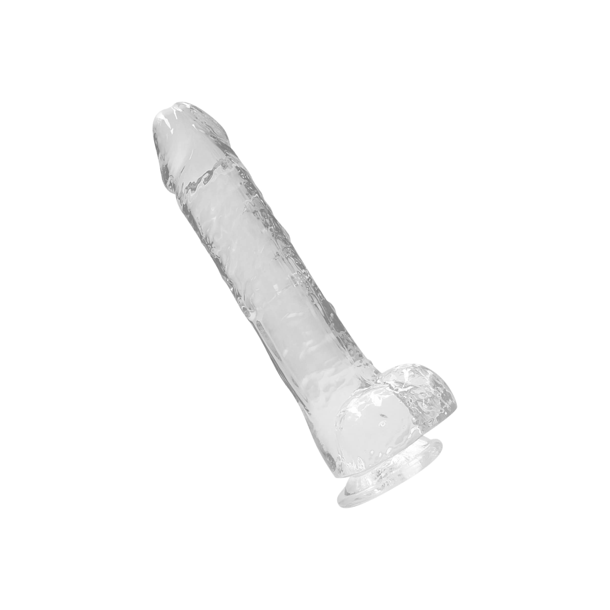 Crystal Clear - Dildo with Balls, 25 cm
