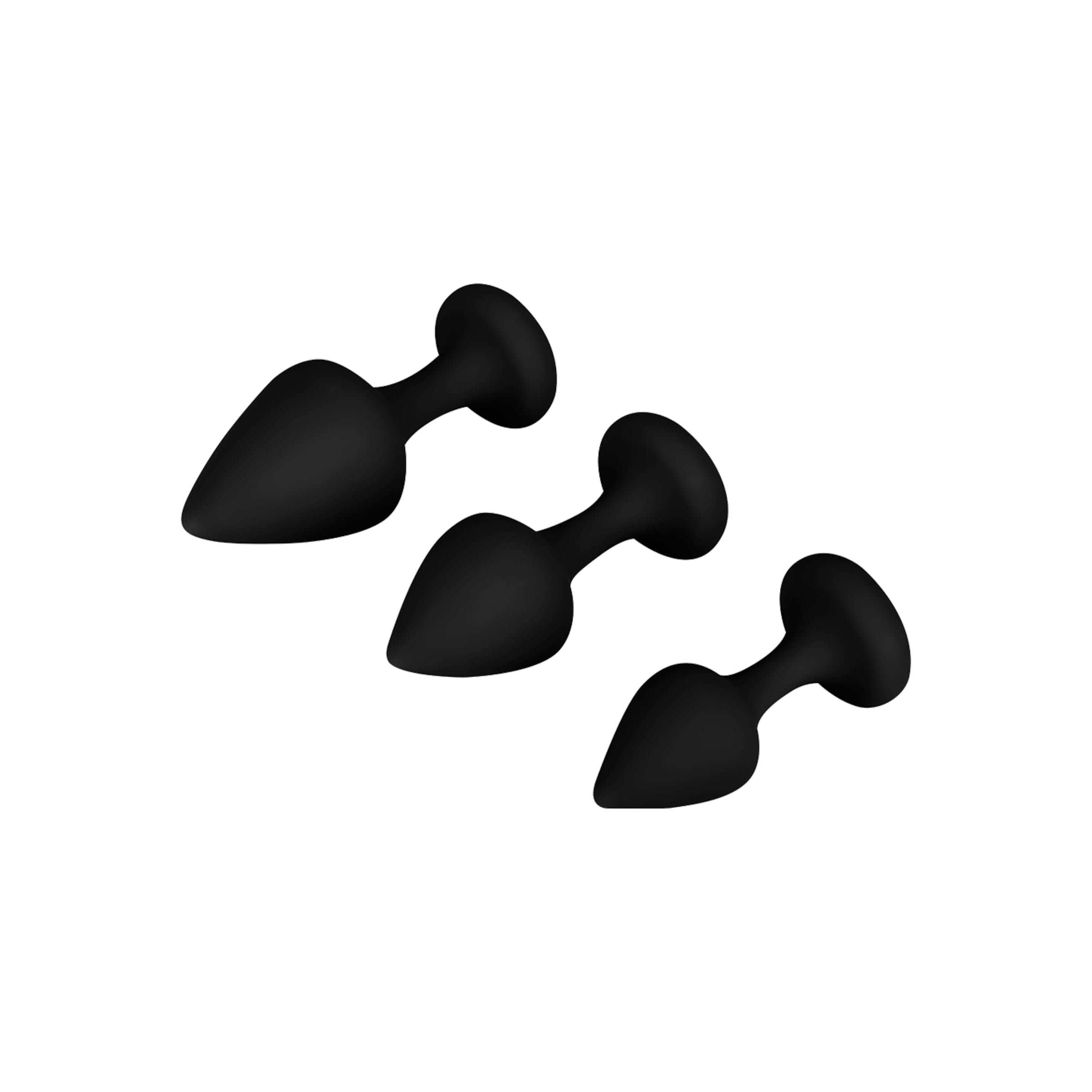 Bibi Butt Plug Set, 3 Teile, 7,5   9,5 cm