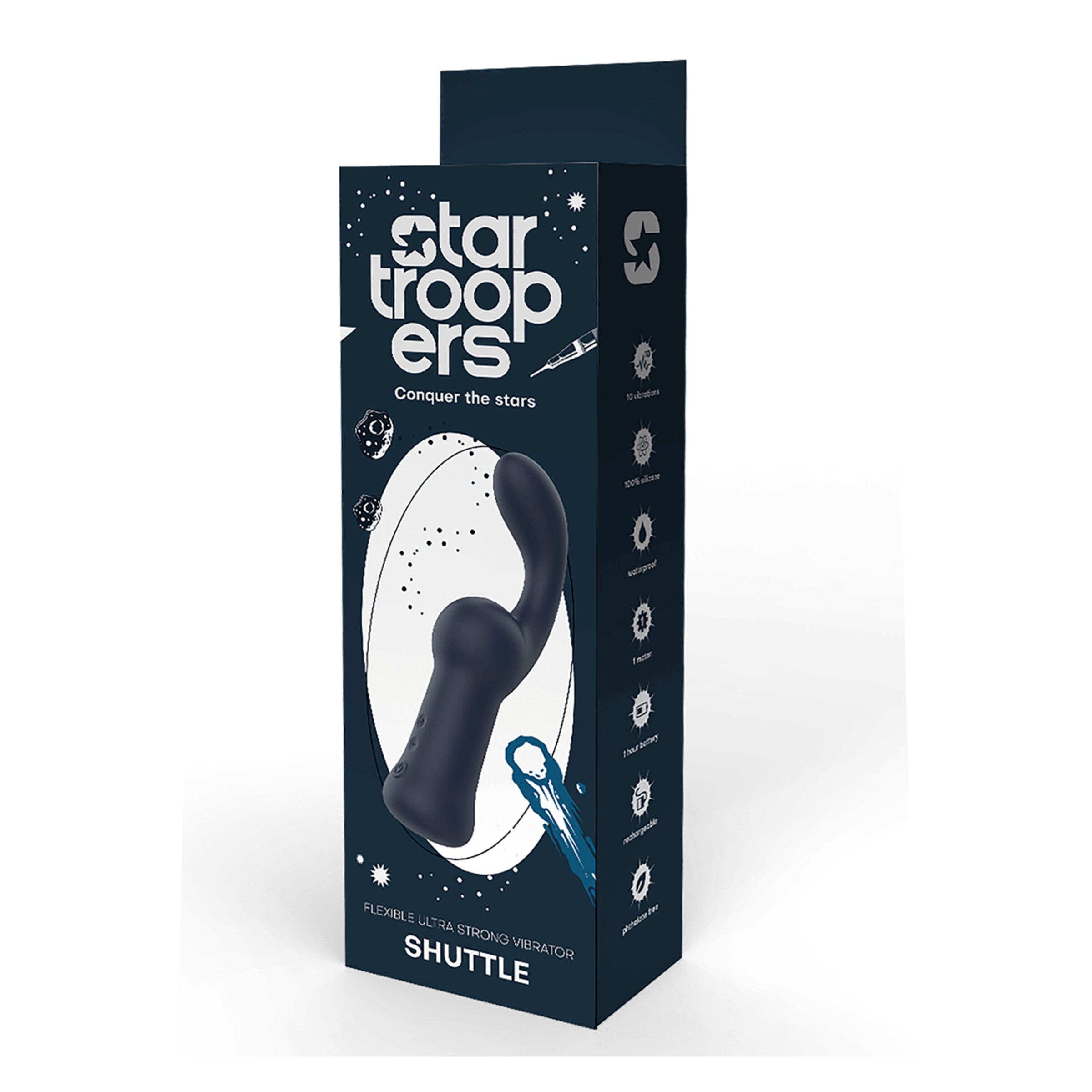 Anale vibrator STARTROOPERS SHUTTLE STRONG P-SPOT VIBRATOR donkerblauw