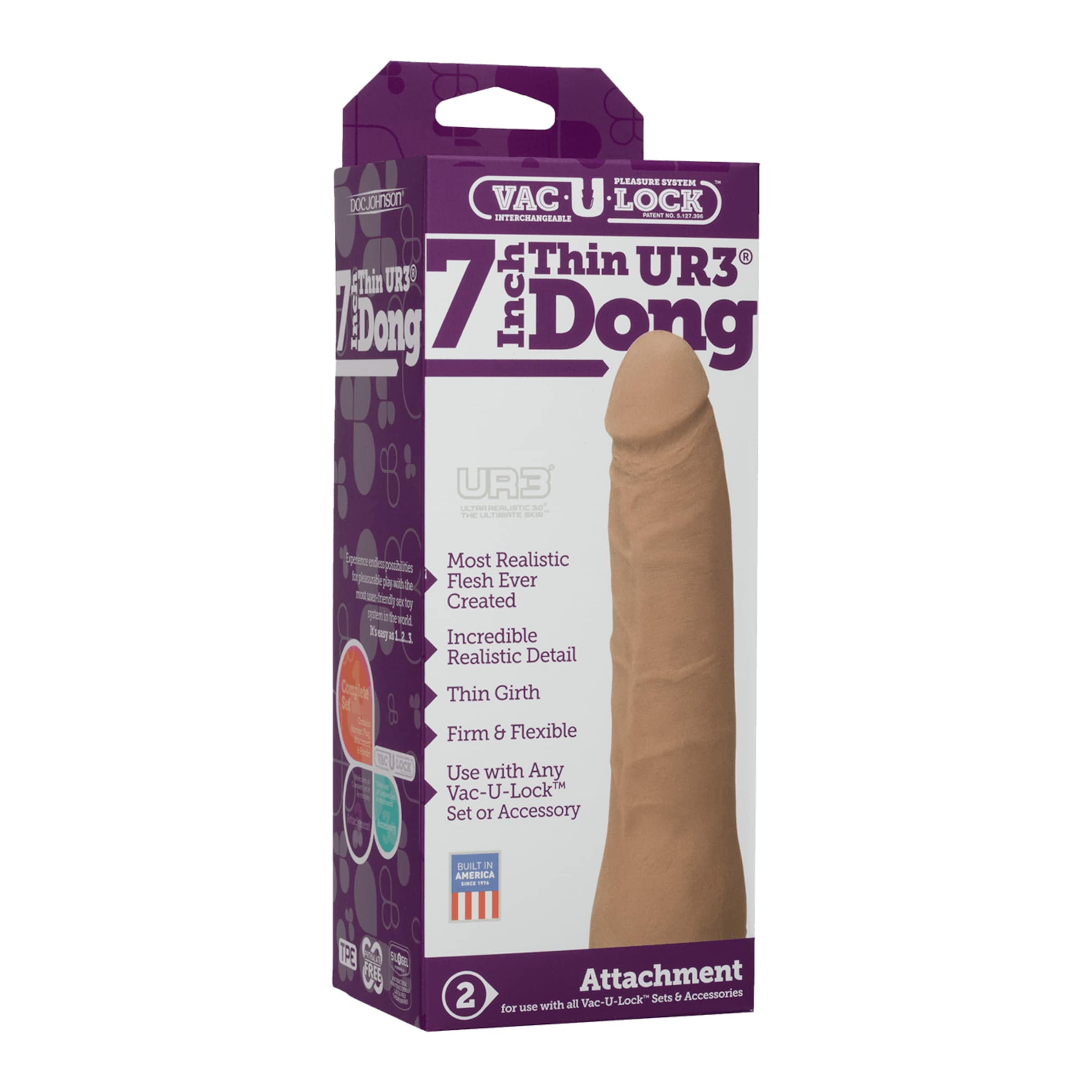 Vac-U-Lock - Ultraskyn Thin Dong, 19,1 cm