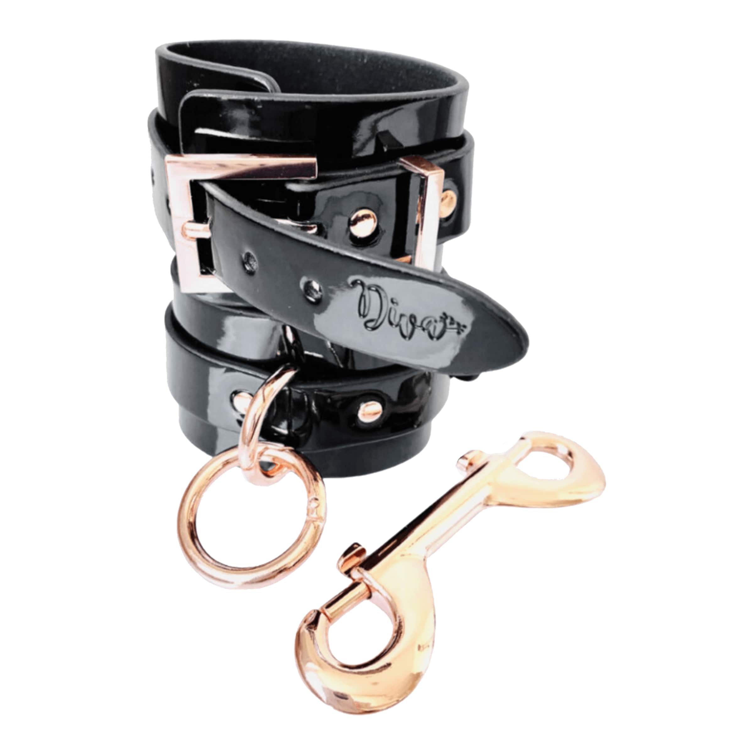 High Gloss Bondage Ankle Cuffs
