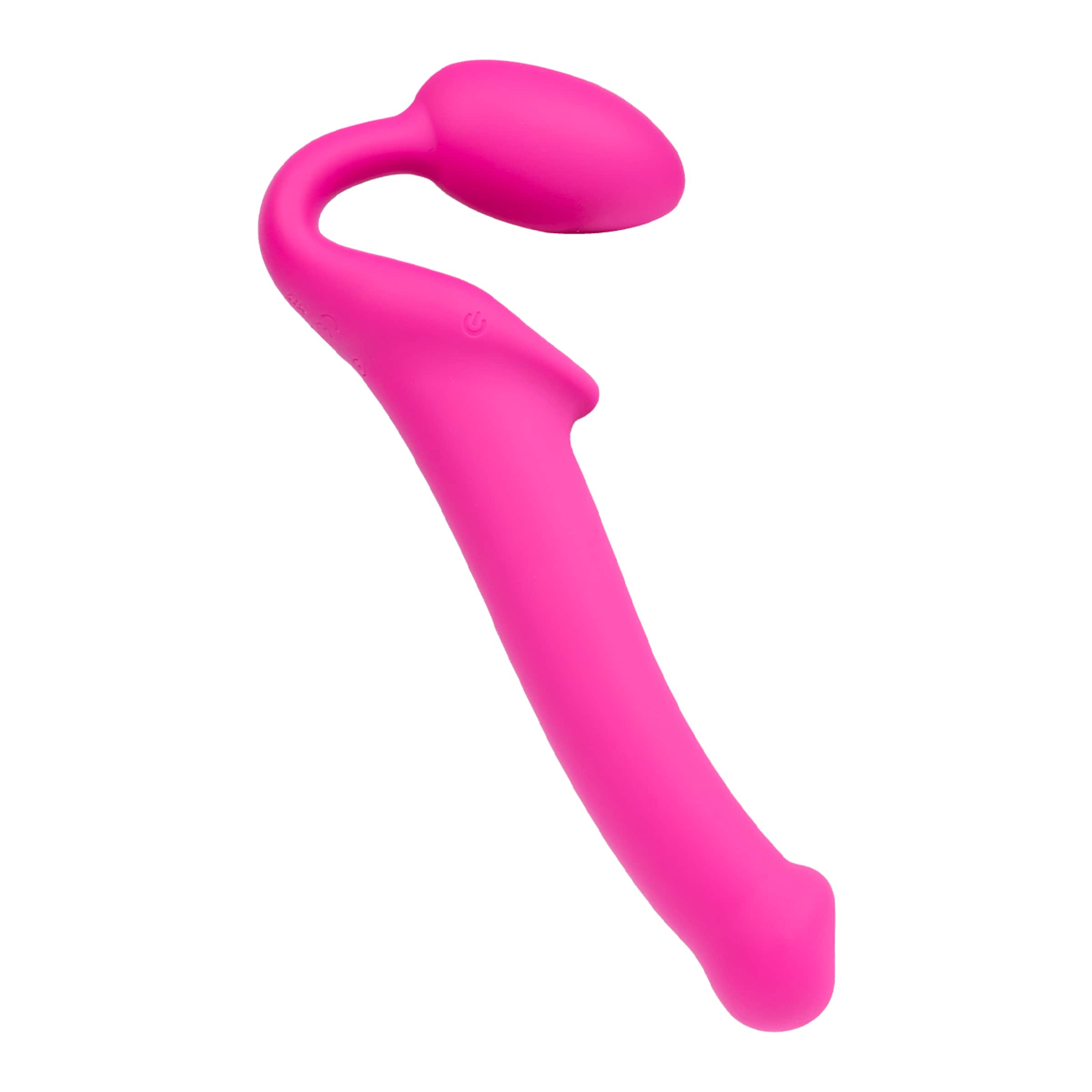 Vibrating Bendable Strap-On – Size M, 34 cm