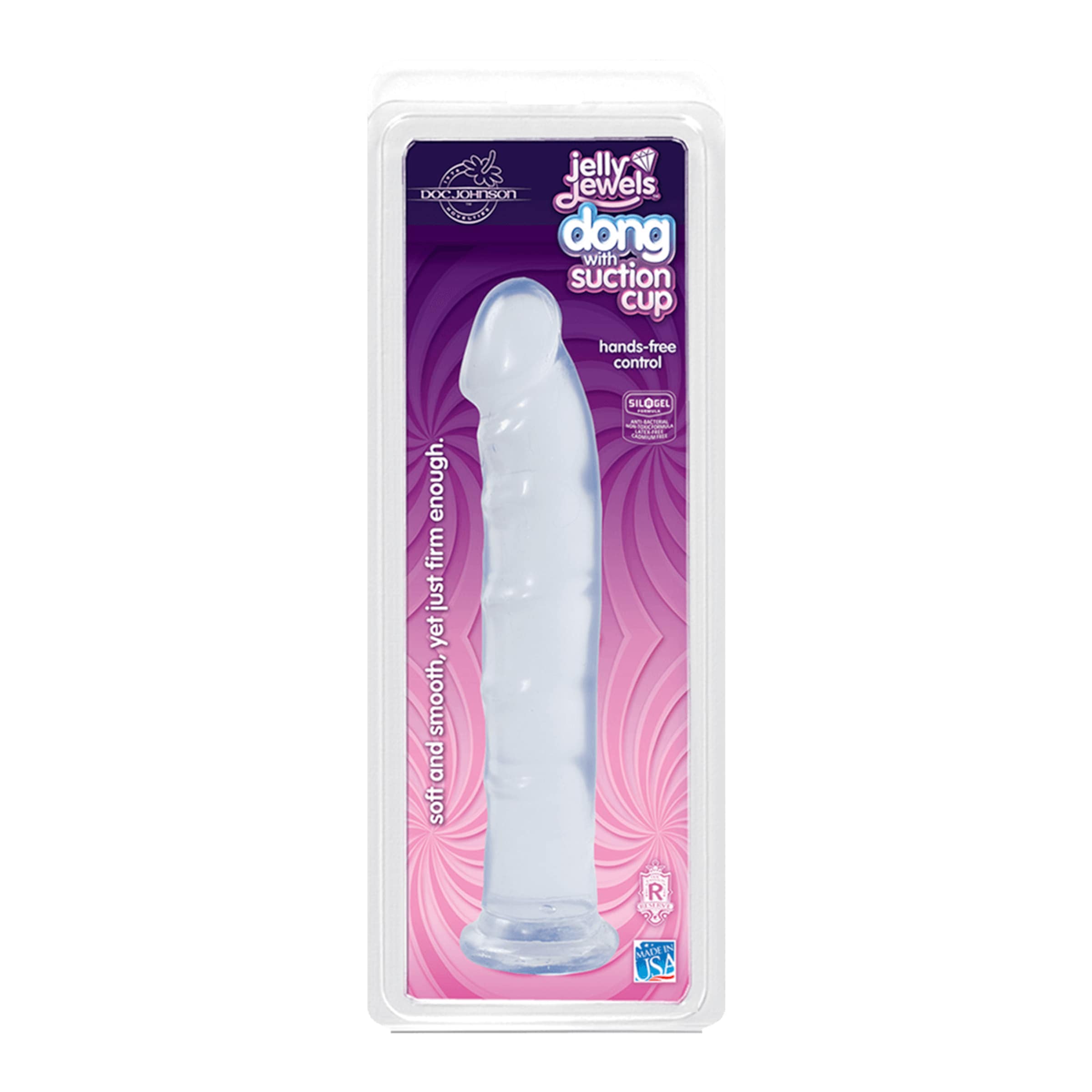 Jelly Jewels - Dong with Suction Cup, 21 cm