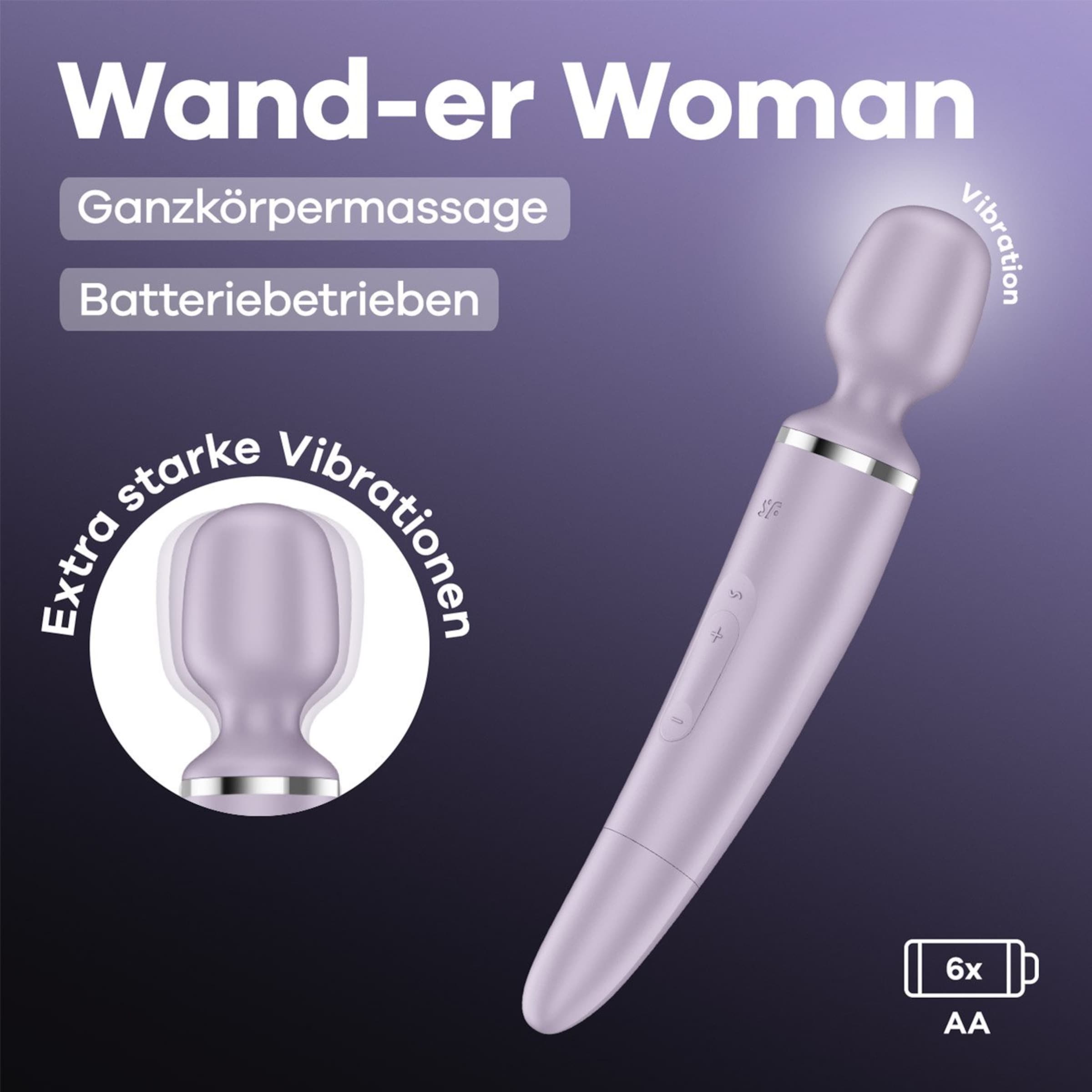 Satisfyer Wand-er Woman, 34 cm - Batteriebetrieben