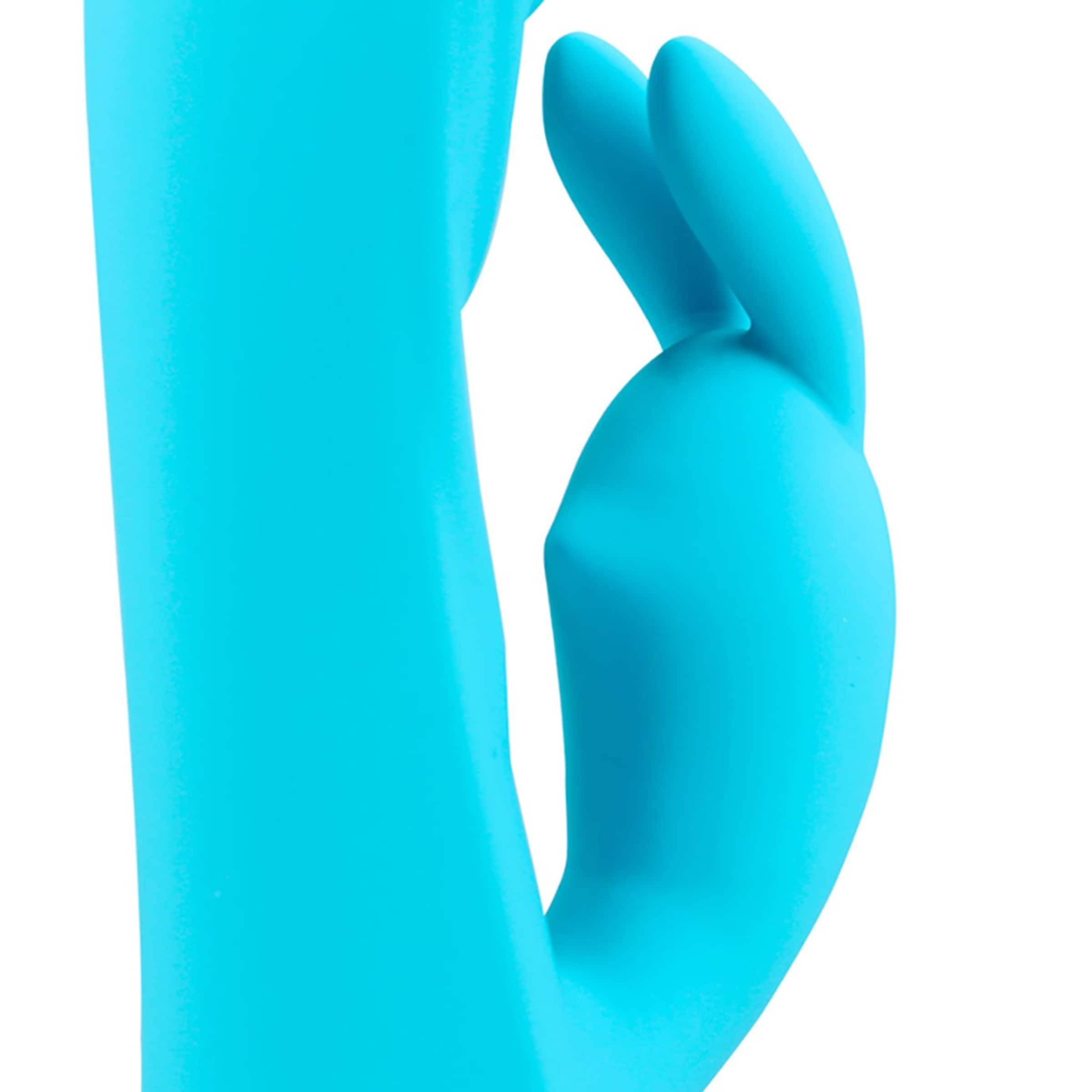 Ribbed Ultra Soft Silicone Rabbit Vibrator, 21 cm