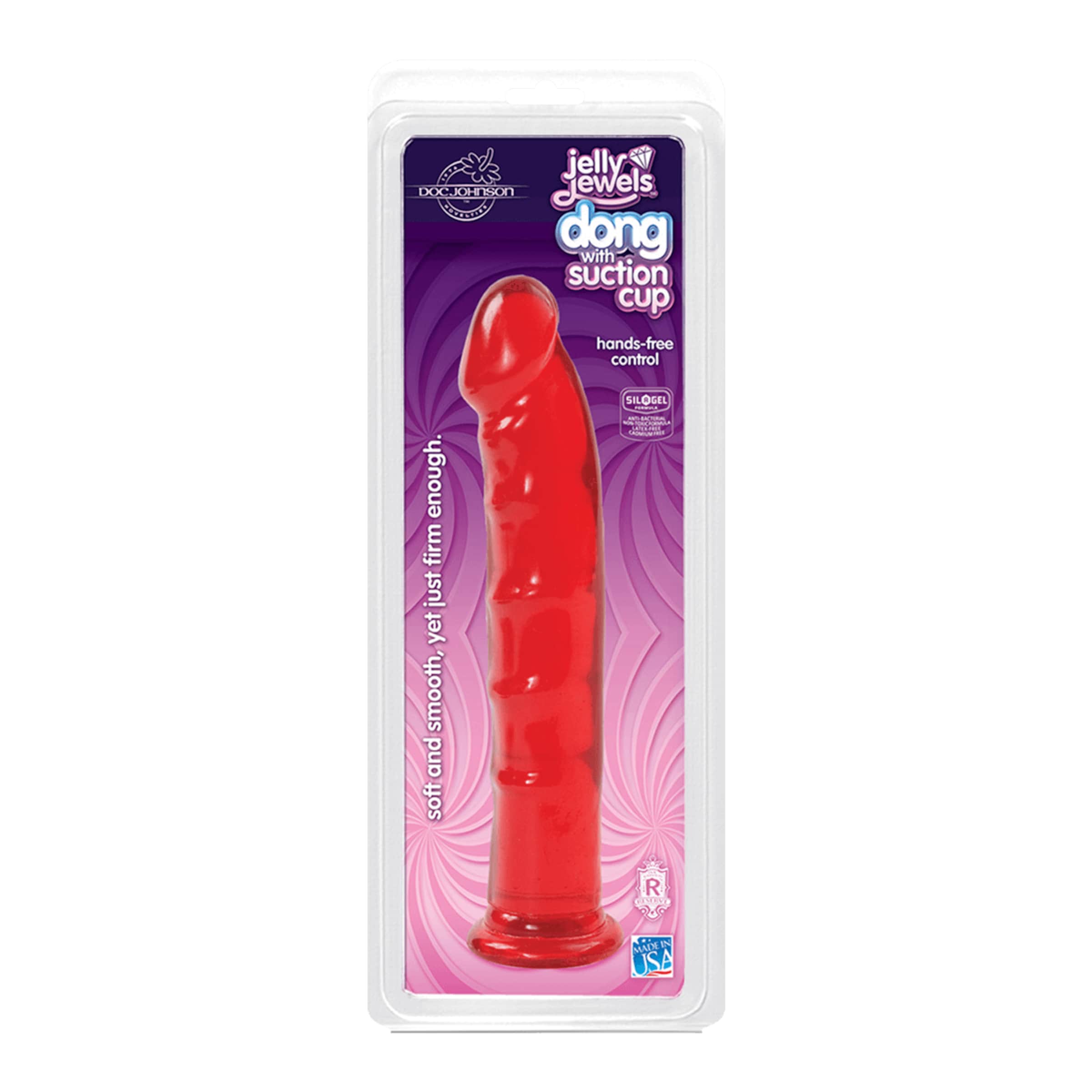 Jelly Jewels - Dong with Suction Cup, 21 cm