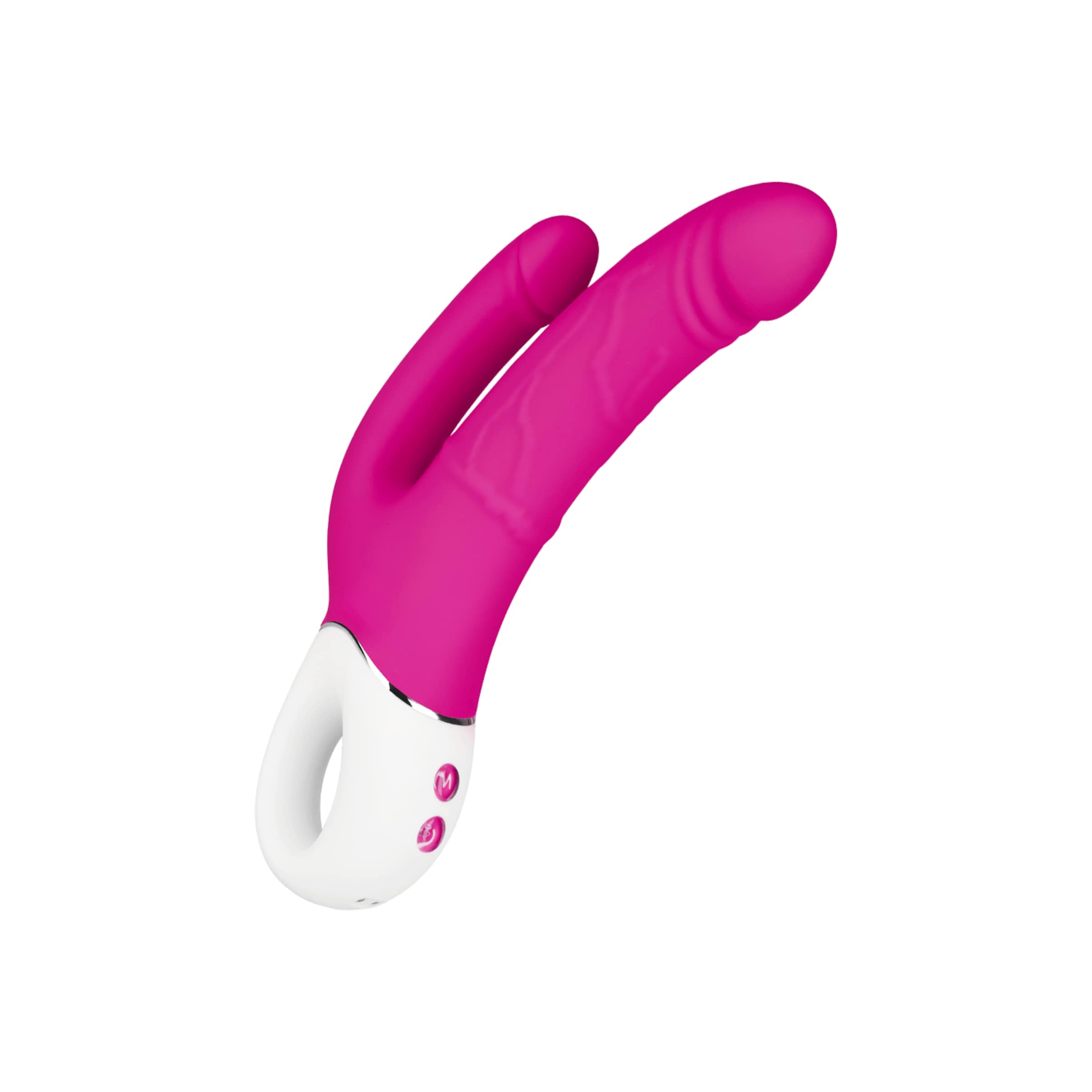 Naturvibrator mit 2 Schäften, 24 cm