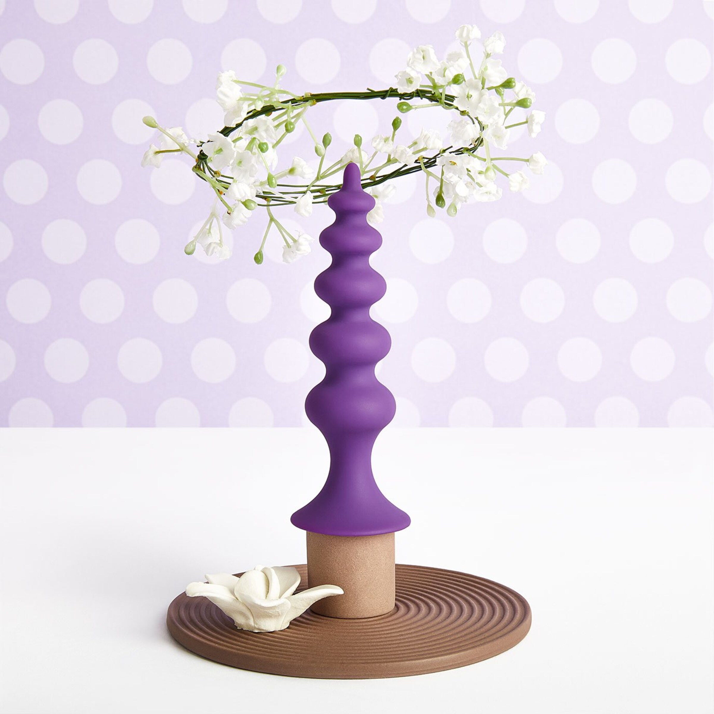 Anale dildo Strukturierter Silikon-Analdildo, 12cm purper